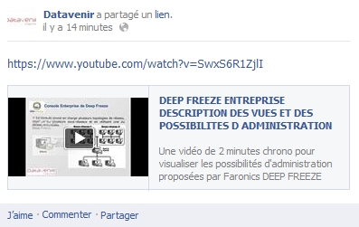 image vidéo Deep Freeze entreprise